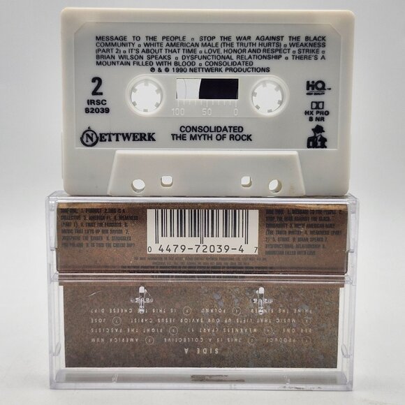 Consolidated The Myth Of Rock Cassette 1990 IRS Records IRSC 82039 - Picture 2 of 3